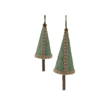 Woven Bamboo Pine Tree Ornament (Set of 4) - $1,012.43 MXN
