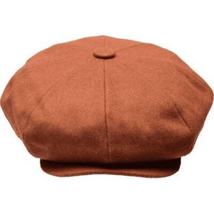 Mens Fashion Classic Flannel Wool Apple Cap Hat by Bruno Capelo ME908 Brandy image 4