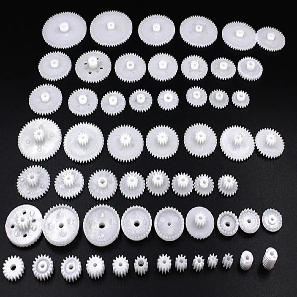 58Pcs/Set Hot Sale Reduction Gear Bag Toothed Wheels WSFS Gears Plastic A - £6.04 GBP