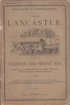 Industries of Pennsylvania - Lancaster, Lebanon, Mount Joy (1879) - £59.95 GBP