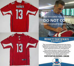 Kurt Warner autographed Arizona Cardinals football Jersey COA proof Beckett BAS - £272.55 GBP