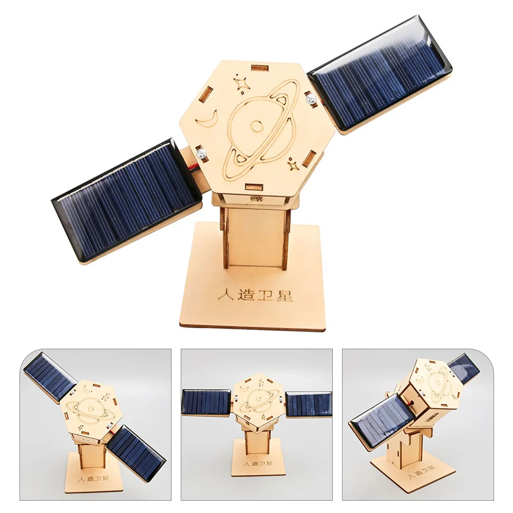 Solar Satellite Science Educational Toys Electric Experiment Kids Assemble K - £18.54 GBP