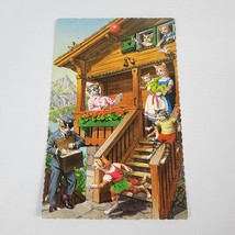 Postcard Mainzer Anthropomorphic Cats Mail Delivery Dressed Cats Fantasy Novelty - £6.75 GBP