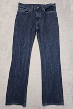 Levis Jeans Mens 34x34 Blue 527 Bootcut American Dark Wash Denim Classic... - £15.20 GBP