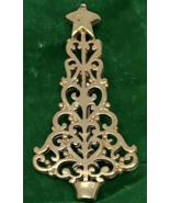 Vintage Gold Tone Filigree Christmas Tree Pin 2.25" Holiday Brooch Retro... - $8.99