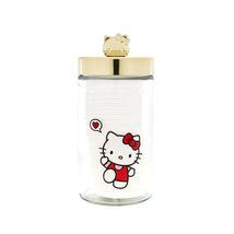 The Crème Shop x Hello Kitty Chic Reusable Glass Jar with Premium Soft Cotton Pa - £12.01 GBP