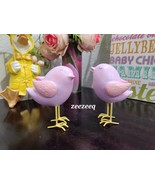 Easter Spring Lavender Love Birds Tier Tray Figurines Tabletop Home Deco... - $26.72