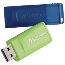 Verbatim 98713 16GB Store 'n' Go USB Flash Drive (2 pk; Blue & Green) - $37.17