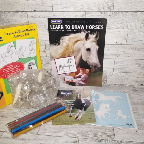 Breyer Learn to Draw Horses Paddock Pal Model Horse Activity Kit 2008 No 4135 - $46.24