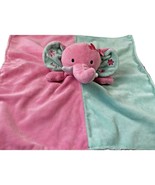 Pink Blue Elephant Soft Lovey Okie Dokie Plush Baby Toy Security Blanket... - £8.66 GBP