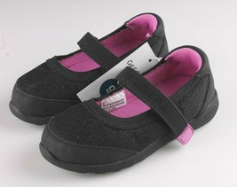 Cat &amp; Jack Niñas Negras Moradas Eva Slip-On Flats Zapatillas Talla 7 US - $15.98