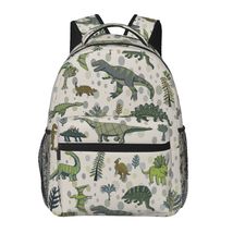 cartoon Dinosaur school backpack  bookbags dino schoolbag for boys  kids  - £21.62 GBP