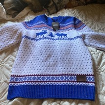 SIBERIA  By SLEEPY Cool Elk  Sweater Size S - £23.46 GBP