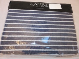 Ralph Lauren Classic Weave Stripe King bed blanket Tessa $385 - $135.75