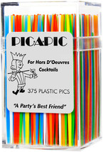 PIC-A-PIC 375 Plastic pArTy PICS Picks appetizer bar party ToothPicks So... - £18.80 GBP