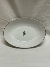 Fukagawa Arita Silver Wheat Serving Bowl Pattern 928 Hand Painted Japan - £11.68 GBP