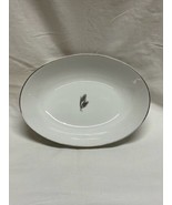 Fukagawa Arita Silver Wheat Serving Bowl Pattern 928 Hand Painted Japan - $279.34 MXN