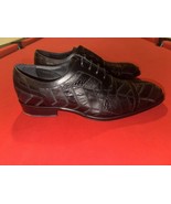 VERSACE ALLIGATOR - CROCODILE LACE UP DRESS SHOES MEN 44 US 11 NIB - $549.99