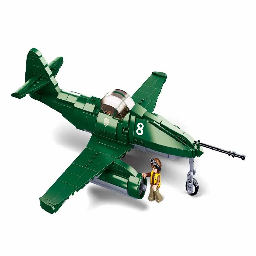 Luban building block toys world war 2 b0977 me 262 jet fighter 338pcs bricks a military thumb200