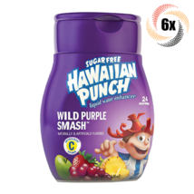 6x Bottles Hawaiian Punch Wild Purple Smash Liquid Water Enhancer | 1.62oz - £26.72 GBP