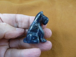 Y-DOG-SC-570 Blue Gray Scottie Scottish Terrier Schnauzer Gemstone Dog Figurine - £14.93 GBP