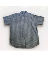 Ralph Lauren Polo Short Sleeve Blake Mens XL Blue Check Button Up Soft - €19,73 EUR
