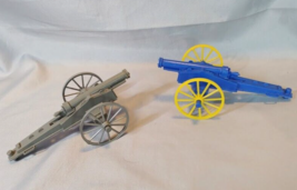 MPC Doughboy WWI Field Artillery Howitzer Gray and Blue Pair 1964 - $29.65