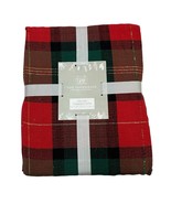 Rachel Ashwell The Farmhouse Tablecloth Red Green Plaid Oblong 60x84 Hol... - $69.46 CAD