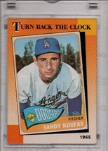 Sandy Koufax 1990 Topps Baseball Card Mint sealed in hard plastic shell case   - £4.73 GBP