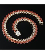 18k Layered Real Gold Filled Hip Hop Set Baguette Diamonds Settings - $558.70 MXN