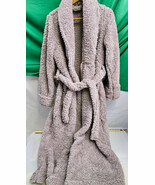 Berkshire Blanket Sherpa Robe Extra Fluffy 51&quot; W Pockets &amp; Belt Lavender... - $463.76 MXN