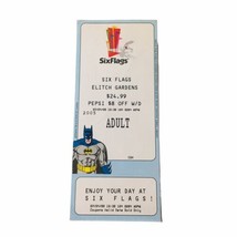 Rare 2000 Six Flags Ticket Stub, Elitch Gardens, Batman, Bugs Bunny 07/24/00 - £37.32 GBP