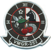 4&quot; MARINE CORPS VMGR-252 CHERRY PILOTS IN COMMAND HOOK &amp; LOOP EMBROIDERE... - $36.99