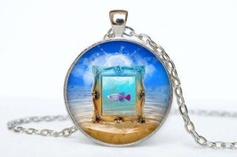 Sea Life Fashion Cabochon Necklace - $4.45