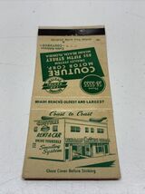 Rare Front Strike Matchbook Cover COUTURE MOTOR CORP. Rent-A-Car Miami B... - $9.90