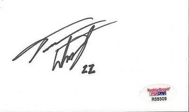 Terrence Wheatley Signed 3x5 Index Card PSA/DNA Colorado Patriots - $19.79