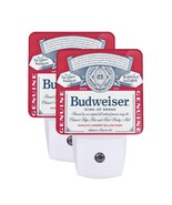 Red &amp; White Bud Beer LED Night Light Set of 2 - $569.27 MXN
