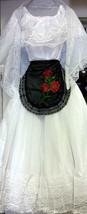 Veracruz Womens XS-XXL Folklorico Fiesta Dance Traditional Dress Set Whi... - $100.98+