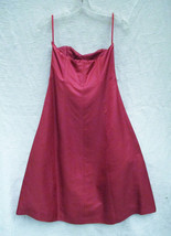 Banana Republic Deep Rose Shimmery All Silk Formal Strapless Dress Women... - £13.66 GBP