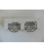 Luminarc Octime Candleholders Votive Taper Candles 2 pk Clear Transparen... - $379.18 MXN