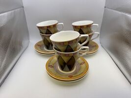 Set of 6 Sasaki PALAZZO Cups &amp; Saucers - $89.99