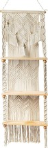 For The Bedroom, Bathroom, And Nursery, Livalaya Macrame Wall Hanging 3-Tier - £54.79 GBP