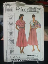 Simplicity 9199 Misses Skirt, Blouse &amp; Scarf Pattern - Size 6-14 Bust 30... - $7.12