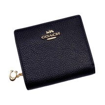 Coach Snap Wallet in Black Leather C2862 - $88.11