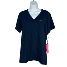Koi Lite Womens Navy Performance Stretch Scrub Top Size M Slim Fit Soft ... - $736.65 MXN