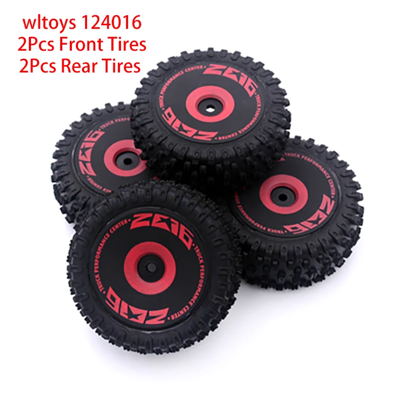 Game Fun Play Toys RC Car Wheels Orginal Tires for WAames 124016 124017 124019 1 - £32.49 GBP