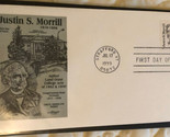 First Day Cover Justin S Morrill Stafford Vermont 1999 Box2 - $4.94