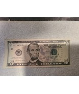 Rare $5.00 Dollar Star Note Misaligned  numbers - $1,700.00