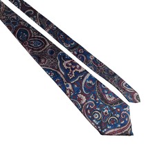 Manhattan Mens Necktie Tie Designer Accessory Vintage Floral Office Blue Gift - £22.16 GBP