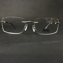 Technolite Clear Eyeglasses Frames TFD6001 SI Shiny Silver Rimless 54-18-140 - £33.36 GBP